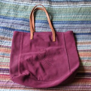 Suede Purple Bag Gudrun Sjoden